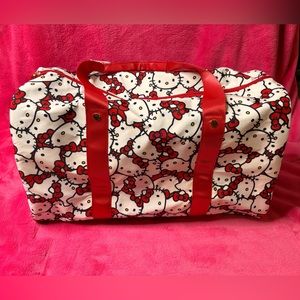 Hello kitty red weekender duffle